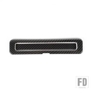 フォード F150 2015-20 リアアームレストボックス水カップホルダー装飾カバーアクセサリー - Carbon Fiber Black