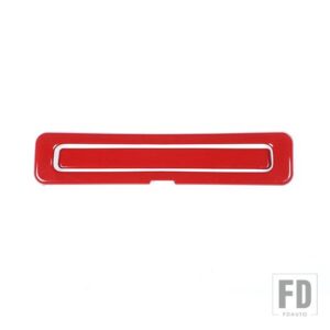 フォード F150 2015-20 リアアームレストボックス水カップホルダー装飾カバーアクセサリー - Red