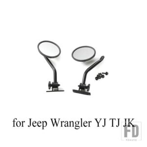 ジープ A ピラーバックミラー調整ブラインドスポットミラーラングラー YJ TJ JK 1987-2017 - A for YJ TJ JK