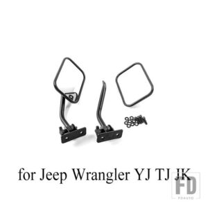 ジープ A ピラーバックミラー調整ブラインドスポットミラーラングラー YJ TJ JK 1987-2017 - C for YJ TJ JK