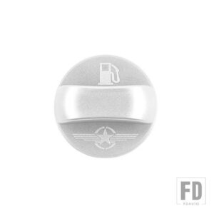 スズキ 車インナー燃料ガスタンクキャップカバー ジムニー 2010-19-2022 アクセサリー - Silver