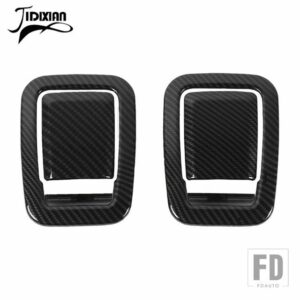 シボレー カマロ 2010-15 カーシートバックハンドル装飾カバーインテリアアクセサリー - carbon fiber grain