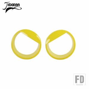 ジープ ラングラー JL グラディエーター JT 2024 アップ車外装ヘッドライトライトランプ装飾カバーアクセサリー - Yellow