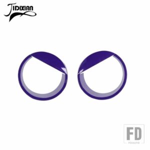 ジープ ラングラー JL グラディエーター JT 2024 アップ車外装ヘッドライトライトランプ装飾カバーアクセサリー - purple