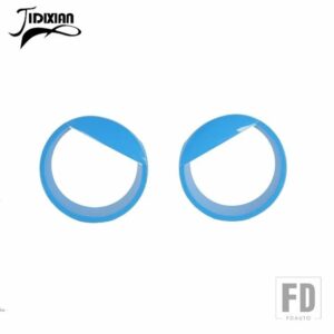 ジープ ラングラー JL グラディエーター JT 2024 アップ車外装ヘッドライトライトランプ装飾カバーアクセサリー - light blue