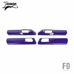 フォード ABS 車インナードアハンドルパネル装飾カバーブロンコ 4 ドア 2021-23 アップインテリアアクセサリー - PURPLE