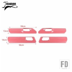 フォード ABS 車インナードアハンドルパネル装飾カバーブロンコ 4 ドア 2021-23 アップインテリアアクセサリー - Pink