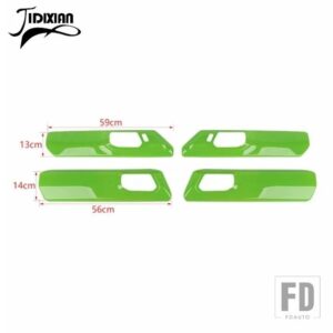 フォード ABS 車インナードアハンドルパネル装飾カバーブロンコ 4 ドア 2021-23 アップインテリアアクセサリー - light green