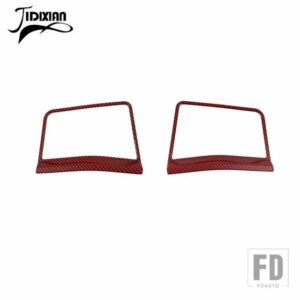 フォード ブロンコ 2021-24 インパネ A ピラースピーカー装飾カバーインテリアアクセサリー - Red Carbon Fiber