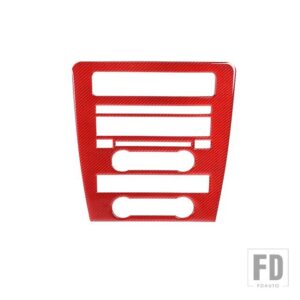 フォード センターコンソール GPS ナビゲーションパネル装飾カバーマスタング 2009-13 インテリアアクセサリー - red A style
