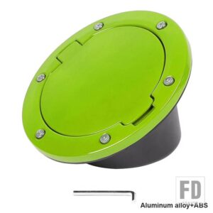 ジープ 燃料タンクガスキャップカバーラングラー JK 2007-17 アクセサリー - light green