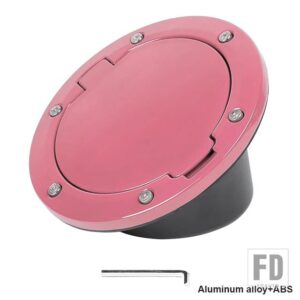 ジープ 燃料タンクガスキャップカバーラングラー JK 2007-17 アクセサリー - pink