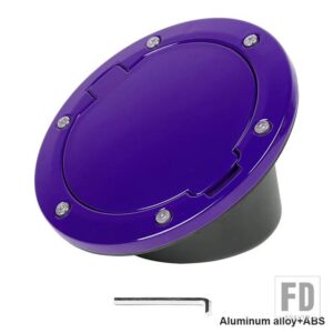ジープ 燃料タンクガスキャップカバーラングラー JK 2007-17 アクセサリー - purple