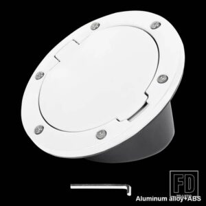 ジープ 燃料タンクガスキャップカバーラングラー JK 2007-17 アクセサリー - WHITE