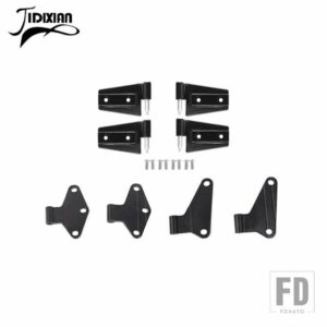 ジープ ラングラー JK 2 ドア 2007-2017 車外装ドアヒンジ内装ヒンジ交換アクセサリー - a set 2 door black