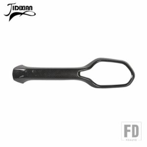 ジープ レネゲード 2015-24 アップ副パイロットシートグラブハンドル装飾カバー - carbon fiber grain