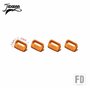 ジープ アルミ車窓コントロールボタン装飾カバー ラングラー JL グラディエーター JT 2018-23 アップ用 - Orange