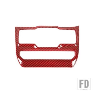 ジープ ラングラー JL グラディエーター JT 2018-24 窓コントロールパネル装飾カバー - Red Carbon Fiber