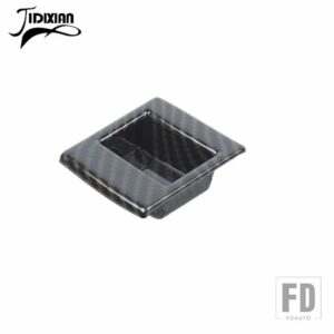 ジープ ダッジニトロ用リバティ 39417 ステアリングホイール左側収納ボックススイッチ装飾カバー - carbon fiber grain