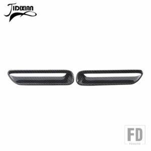 エンジンフードエアアウトレットインレットベント装飾カバーダッジチャレンジャー 2009-14 アクセサリー - Carbon Fiber Color