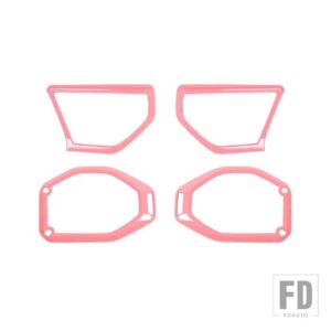 ジープ ドアピラールーフスピーカー装飾カバーラングラー JL グラディエーター JT 2018 2019-2023 インテリアアクセサリー - Pink