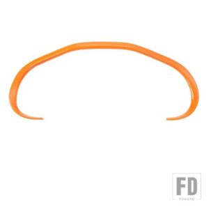 ジープ ABS 車内計器ダッシュボードパネル装飾カバートリム レネゲード 2016-20 アップ用 - Orange