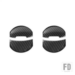 スズキ ジムニー 2019-24 カーエアコンエアベントアウトレット装飾カバーアクセサリー - black carbon 2 pcs