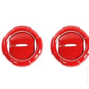 スズキ ジムニー 2019-24 カーエアコンエアベントアウトレット装飾カバーアクセサリー - red 4 pcs