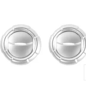 スズキ ジムニー 2019-24 カーエアコンエアベントアウトレット装飾カバーアクセサリー - Silver 4 PCS