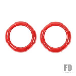 スズキ ジムニー 2019-24 カーエアコンエアベントアウトレット装飾カバーアクセサリー - ring red