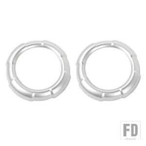 スズキ ジムニー 2019-24 カーエアコンエアベントアウトレット装飾カバーアクセサリー - ring silver