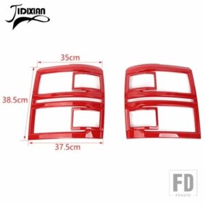 シボレー 車外装フロントヘッドライトライトランプ装飾カバーアクセサリーシルバラード 2014-18 - Red