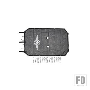ジープ ラングラー JK 2/4 ドア 2007-2017 トップルーフサンシェードカバー UV サンシェードネット断熱メッシュ - wing for 4 doors