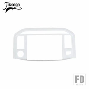フォード 車インテリアセンターコンソール WINDOWS ナビゲーションパネル装飾カバー F150 2021-24 アップアクセサリー - White
