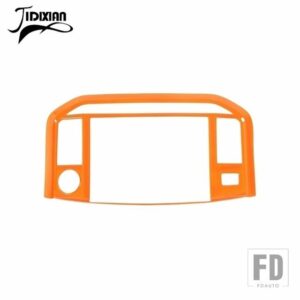 フォード 車インテリアセンターコンソール WINDOWS ナビゲーションパネル装飾カバー F150 2021-24 アップアクセサリー - Orange