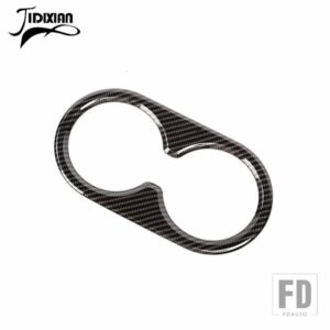 フォード ブロンコ 2021-24 後列アームレストボックスカップホルダー装飾カバーインテリアアクセサリー - carbon fiber grain