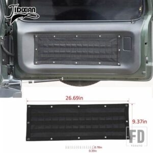 スズキ ジムニー 2012-17 テールドアテールゲート収納袋片付けアクセサリー - A