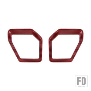 フォード トランクトップスピーカー装飾フレームカバーブロンコ 2021-24 2025 インテリア ACCESSORIESS - Red Carbon Fiber