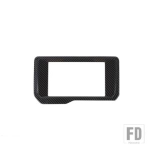フォード ブロンコ 2021-24 車内ナビゲーション画面装飾フレームカバーアクセサリー - Black Carbon Fiber