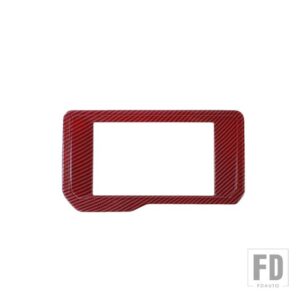 フォード ブロンコ 2021-24 車内ナビゲーション画面装飾フレームカバーアクセサリー - Red Carbon Fiber