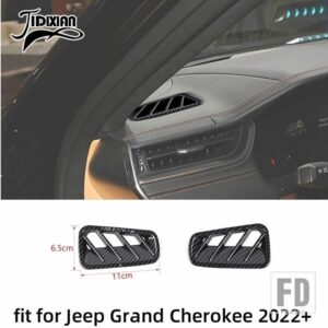 ジープ カーボン車内外装装飾カバーアクセサリーグランドチェロキー 2021-24 2025 - air outlet decor 1