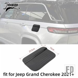 ジープ カーボン車内外装装飾カバーアクセサリーグランドチェロキー 2021-24 2025 - tank cap trim