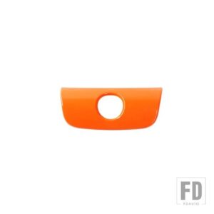 ジープ ラングラー JK 2011-17 インテリアアームレストボックスロック鍵穴装飾カバー - Orange