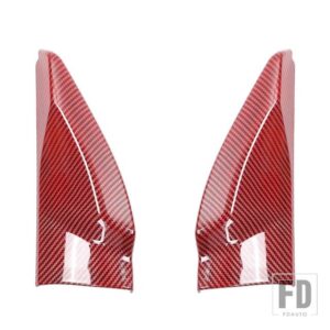 スズキ フロントウィンドウ A ピラートライアングル装飾カバー ジムニー 2019-24 アップアクセサリー - Red Carbon Fiber