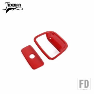 ジープ 副パイロット収納ボックスハンドル装飾カバーグランドチェロキー 2011-20 - Red