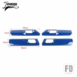 フォード ブロンコ 4 ドア 2021-24 車インナードアハンドルパネル装飾カバーインテリアアクセサリー - Blue