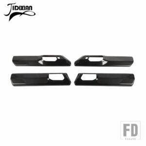 フォード ブロンコ 4 ドア 2021-24 車インナードアハンドルパネル装飾カバーインテリアアクセサリー - Black Carbon Fiber