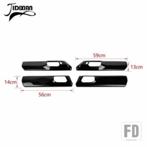 フォード ブロンコ 4 ドア 2021-24 車インナードアハンドルパネル装飾カバーインテリアアクセサリー - Black