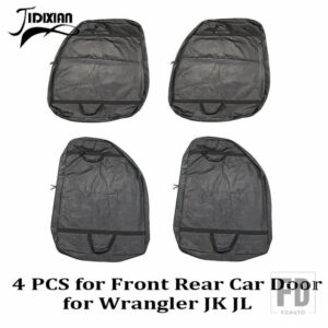 ジープ ドア収納バッグオーガナイザー ラングラー TJ JK JL 1997-2023 グラディエーター JT 2018-21 アップアクセサリー - 4 pcs