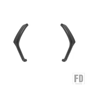 フォード ダッシュボードフレームサイド装飾カバートリム F150 2015-20 カーインテリアアクセサリー - carbon fiber grain